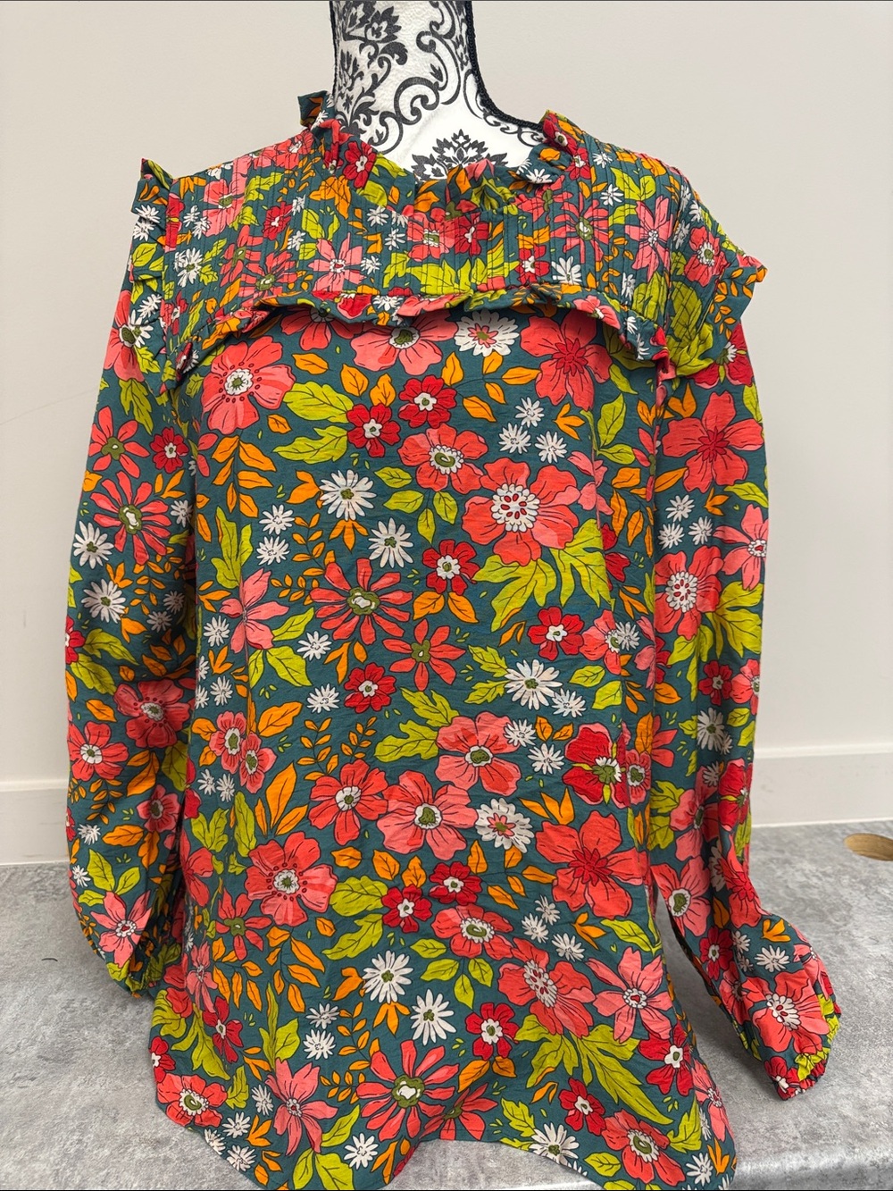 Michelle‎ McDowell Carter Hopeful Romantic Top Floral XL NWT